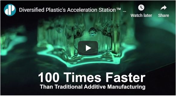 Diversified Plastic's Acceleration Station™ features Carbon's Digital Light Synthesis™ (DLS)