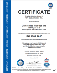 ISO 9001:20015 Certificate