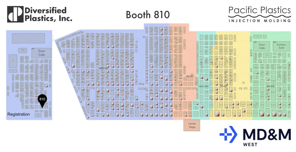 DPI MD&M West Booth Map